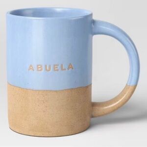Room Essentials “Abuela” Stoneware Mug – Blue & Natural